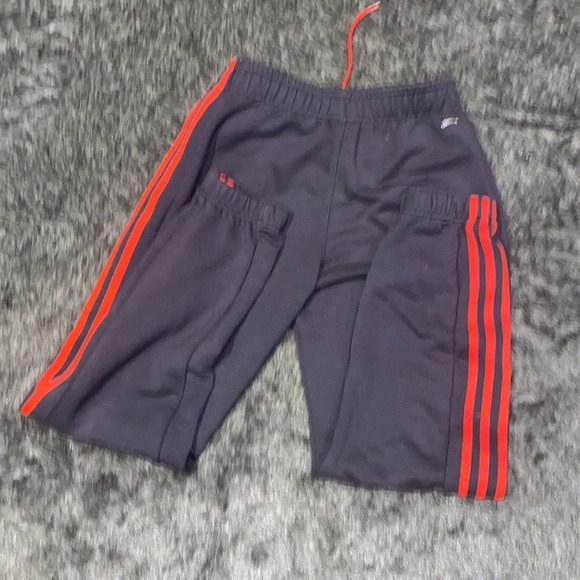Adidas climalite grey orange striped boy jogger Sz L - Picture 8 of 10